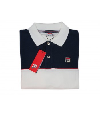 FILA Polo Man Art. 3920190802 Stretch Blue / White