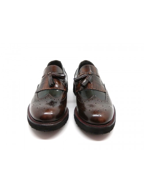 Exton Man shoes Art. Abrasivato Siena Green