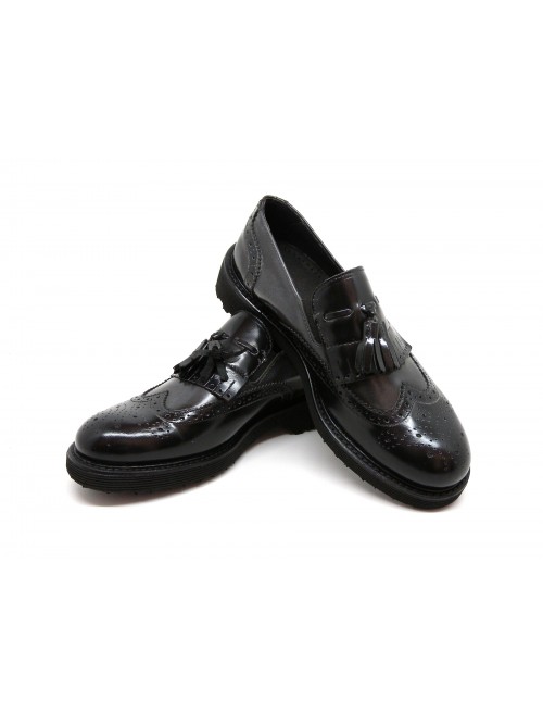 Exton Men's Shoe Art. Abrasivato Black / Gray