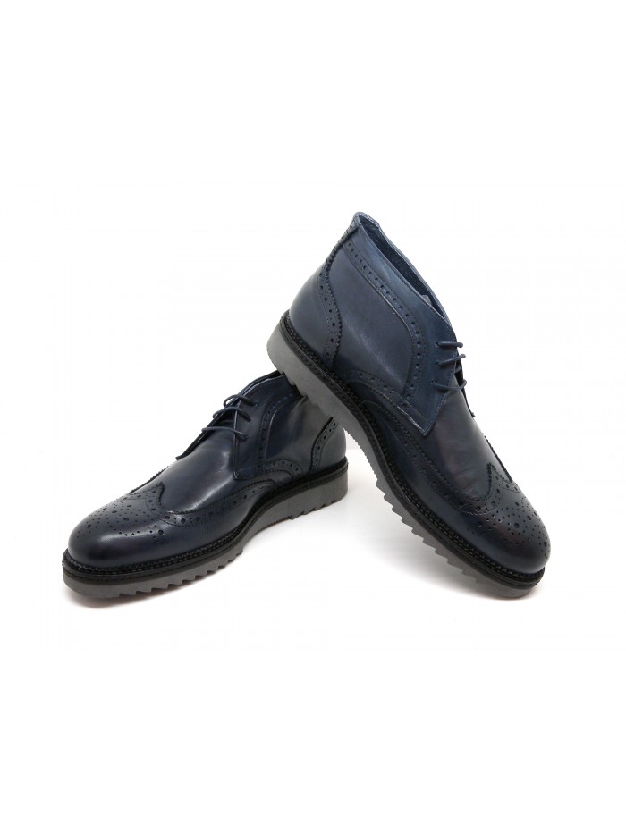 Exton Man Shoe Art. Karl Gaucho Blue Calf