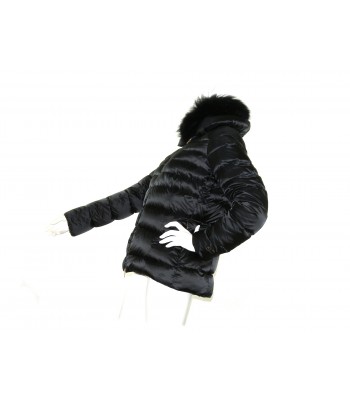 Geospirit Women's Down Jacket Mod Trixie Fur Black GED0700 2