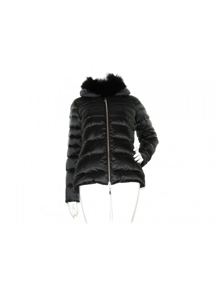 Geospirit Women's Down Jacket Mod Trixie Fur Black GED0700 Geospirit Women's Down Jacket Mod Trixie Fur Black GED0700