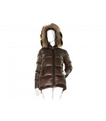 Geospirit Women's Down Jacket Mod. Ground LQ Fur Brown GED0685