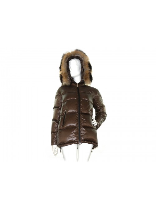 Geospirit Piumino Donna Mod. Ground LQ Fur Marrone GED0685 Geospirit Piumino Donna Mod. Ground LQ Fur Marrone GED0685