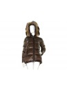 Geospirit Women's Down Jacket Mod. Ground LQ Fur Brown GED0685