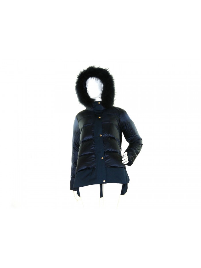 Geospirit Women's Down Jacket Mod. ST. Jones BMAT. FUR Blue GED0687 Geospirit Women's Down Jacket Mod. ST. Jones BMAT. FUR Blue GED0687