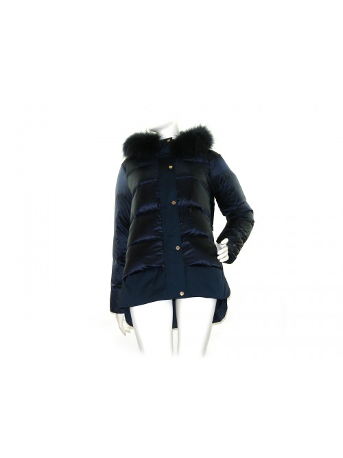 Geospirit Piumino Donna Mod. ST. Jones BMAT. FUR Blu GED0687