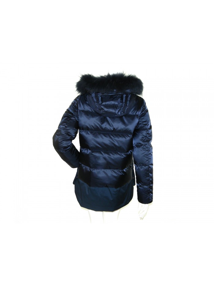 Geospirit Piumino Donna Mod. ST. Jones BMAT. FUR Blu GED0687