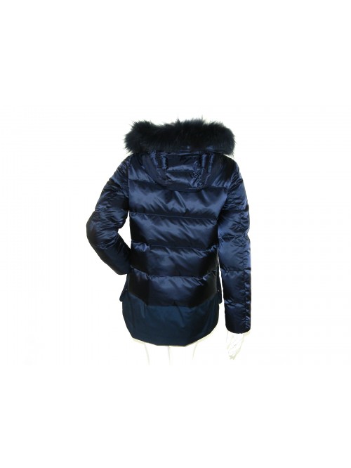 Geospirit Piumino Donna Mod. ST. Jones BMAT. FUR Blu GED0687