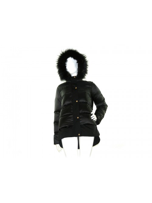 Geospirit Women's Down Jacket Mod. ST. Jones BMAT. FUR Black GED0687 Geospirit Women's Down Jacket Mod. ST. Jones BMAT. FUR Black GED0687