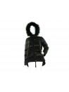 Geospirit Women's Down Jacket Mod. ST. Jones BMAT. FUR Black GED0687