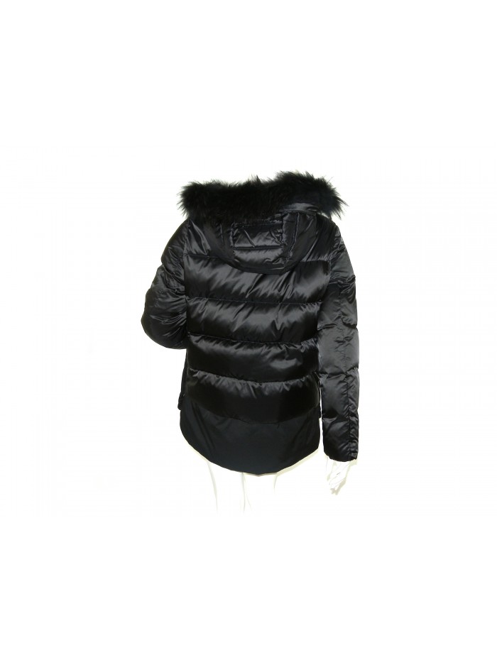 Geospirit Women's Down Jacket Mod. ST. Jones BMAT. FUR Black GED0687