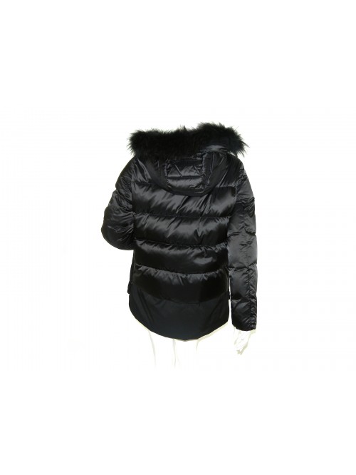 Geospirit Women's Down Jacket Mod. ST. Jones BMAT. FUR Black GED0687