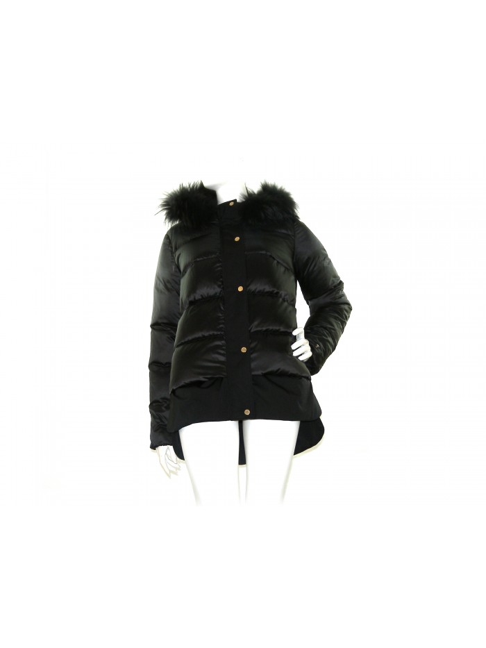 Geospirit Women's Down Jacket Mod. ST. Jones BMAT. FUR Black GED0687
