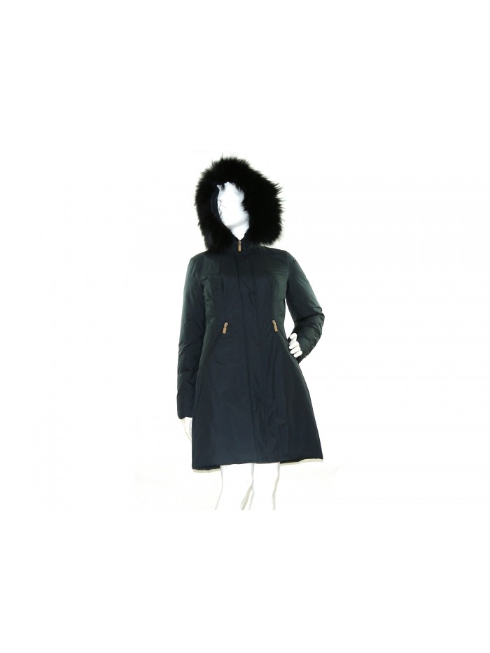 Geospirit Piumino Donna Mod. Coney Fur Blu GED0694 Geospirit Piumino Donna Mod. Coney Fur Blu GED0694