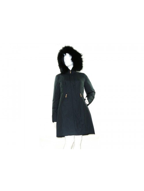 Geospirit Piumino Donna Mod. Coney Fur Blu GED0694 Geospirit Piumino Donna Mod. Coney Fur Blu GED0694