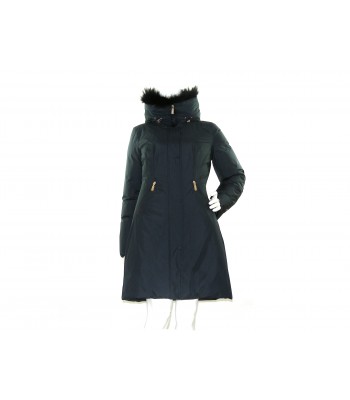 Geospirit Women's Down Jacket Mod. Coney Fur Blue GED0694 2