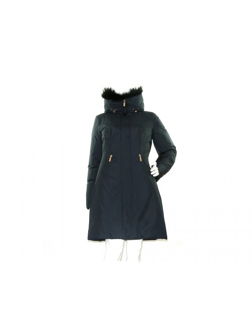 Geospirit Piumino Donna Mod. Coney Fur Blu GED0694