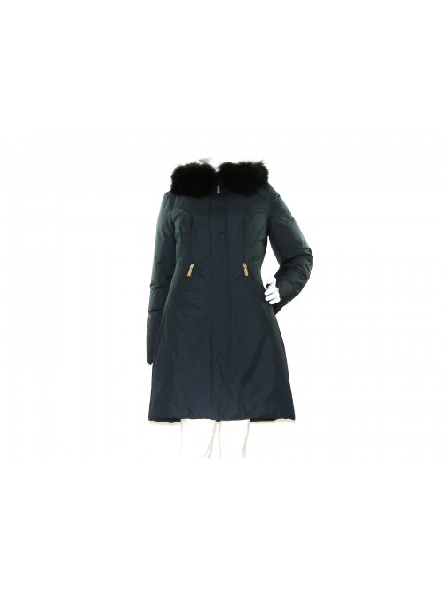 Geospirit Piumino Donna Mod. Coney Fur Blu GED0694