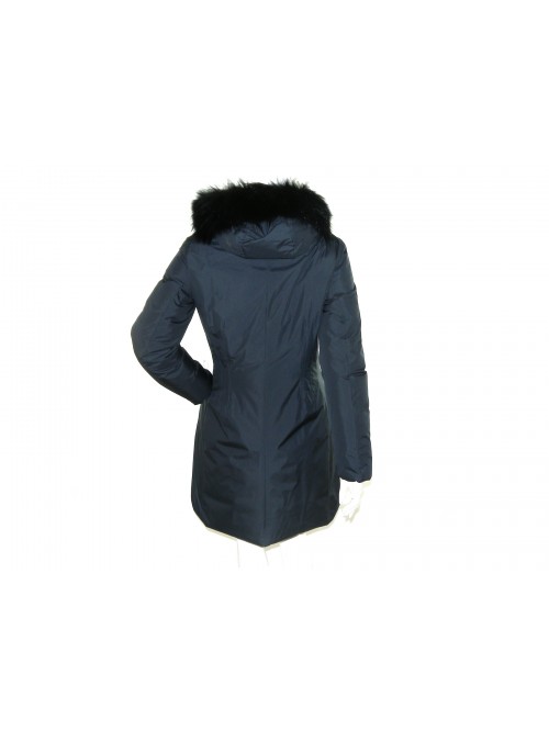 Geospirit Piumino Donna Mod. Coney Fur Blu GED0694