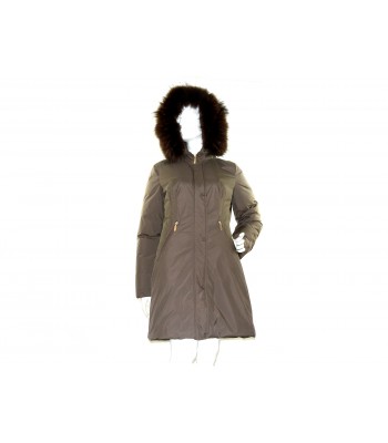 Geospirit Down Jacket Woman Mod. Coney Fur Brown GED0694