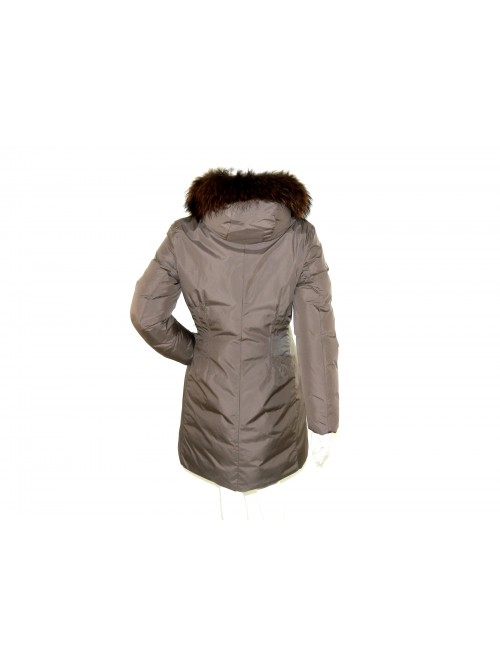 Geospirit Down Jacket Woman Mod. Coney Fur Brown GED0694