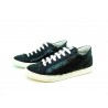 Scarpa Donna Sneakers con Paillettes laterali e glitter nero su punta tonda, suola in gomma.