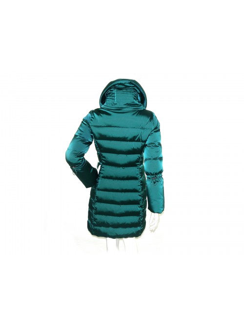 VDP - Via delle Perle Women's Down Jacket Art. 00404 Emerald Green