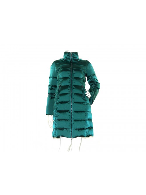 VDP - Via delle Perle Women's Down Jacket Art. 00404 Emerald Green