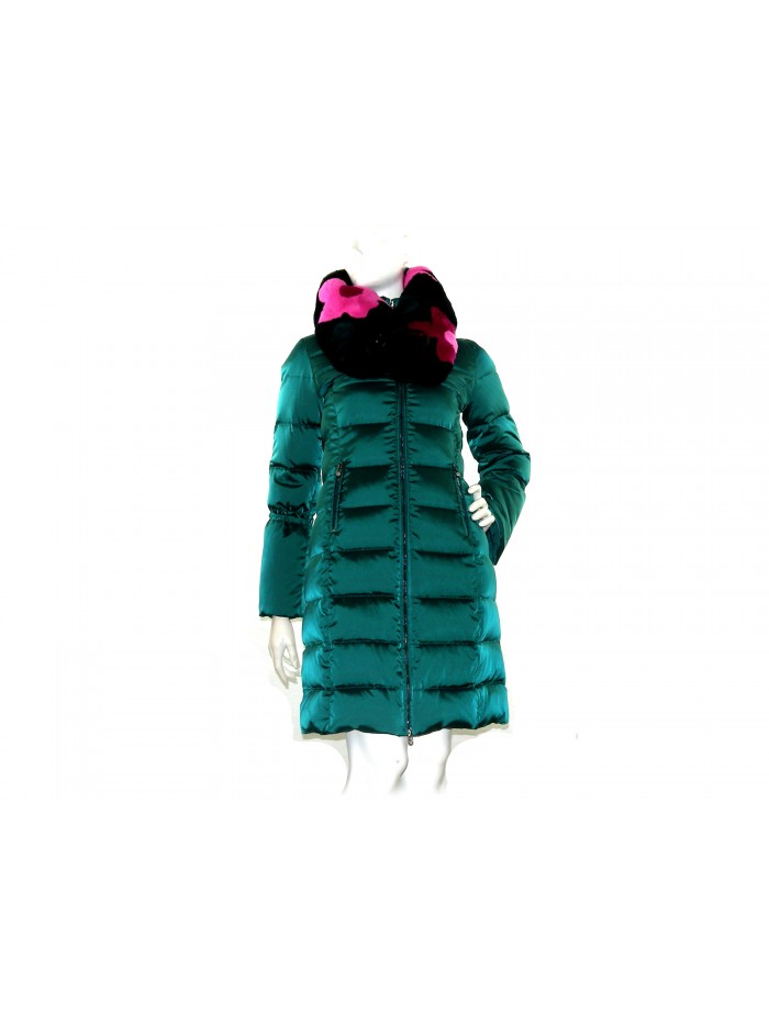 VDP - Via delle Perle Piumino Donna Art. 00404 Verde Smeraldo