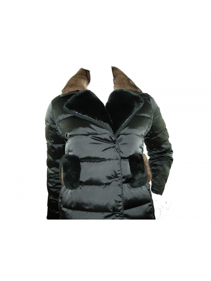 VDP - Via delle Perle Piumino Donna Art. OK402 Nero