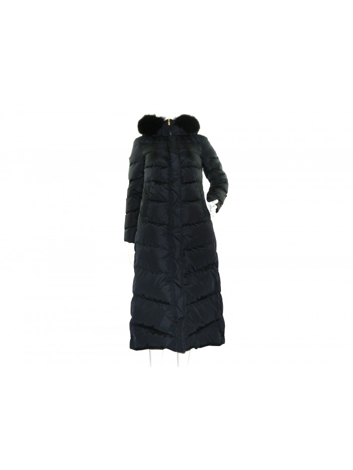 Geospirit Down Jacket Woman Mod. Penelope Fur Black GED0714 Geospirit Down Jacket Woman Mod. Penelope Fur Black GED0714