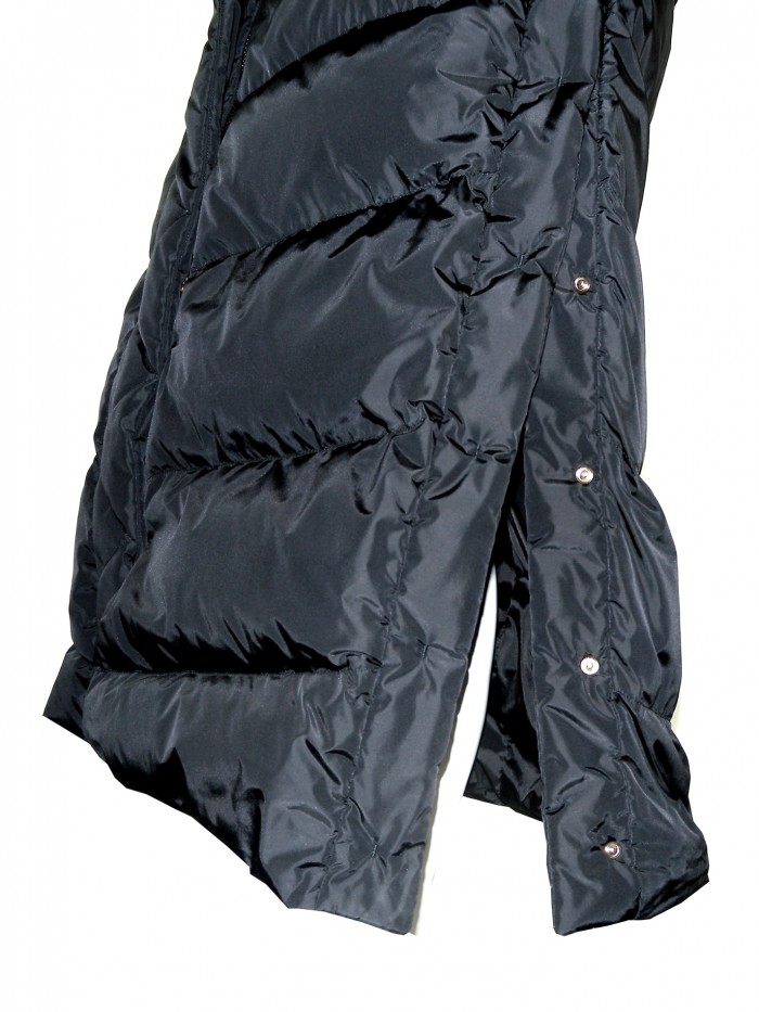 Geospirit Down Jacket Woman Mod. Penelope Fur Black GED0714