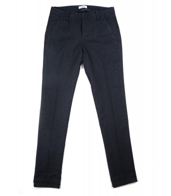 Dondup Pantalone Uomo Mod. UP235 Gaubert Col. 897 Blu/Nero Grisaglia