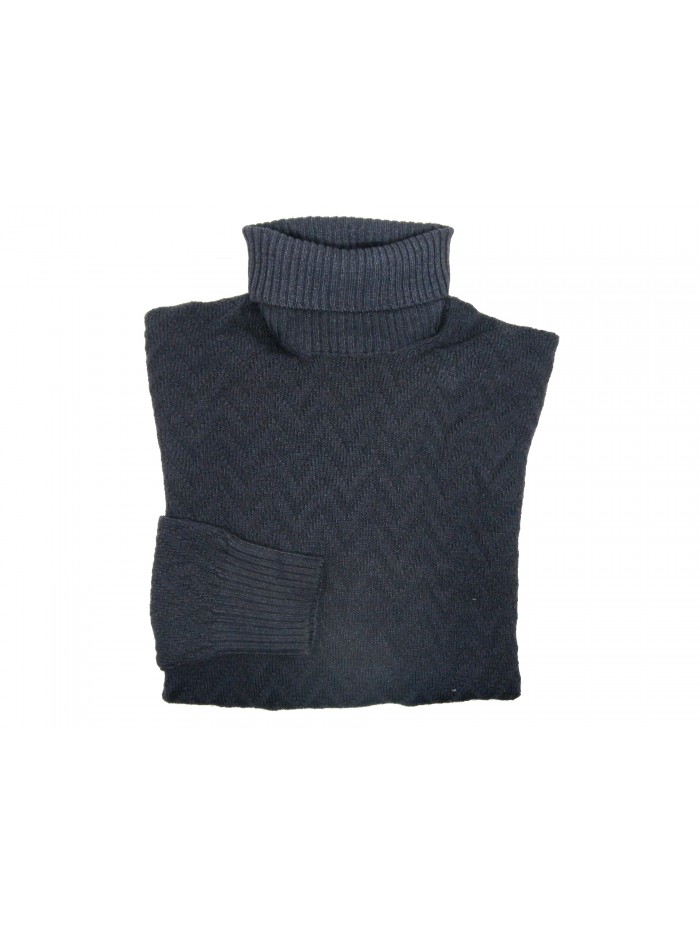 Tagliatore Man Shirt Mod. ROLF597 Turtleneck Spiga Antracite Tagliatore Man Shirt Mod. ROLF597 Turtleneck Spiga Antracite