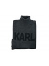 Karl Lagerfeld Man Sweater Mod. Turtleneck Logo Gray