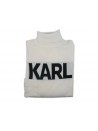 Karl Lagerfeld Maglia Uomo Mod. Dolcevita Logo Panna