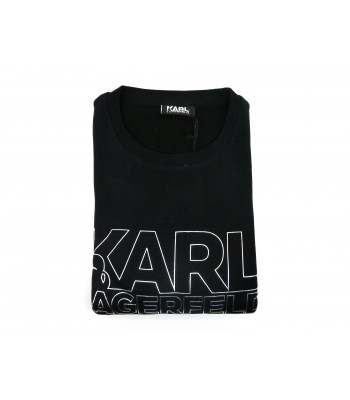 Karl Lagerfeld Maglia Uomo Mod. Felpato Logo Nero