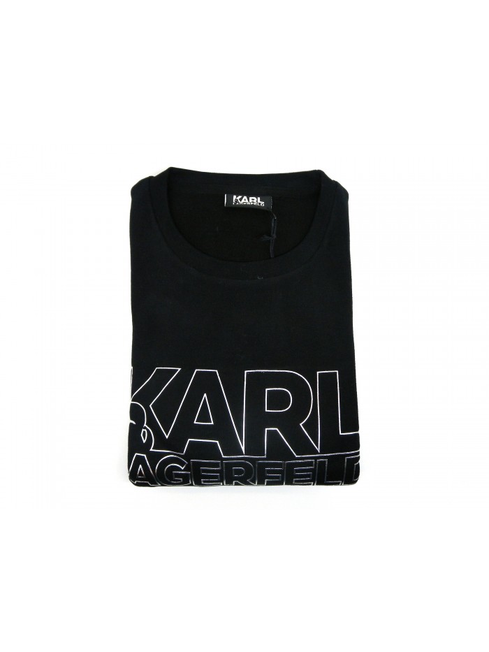 Karl Lagerfeld Maglia Uomo Mod. Felpato Logo Nero