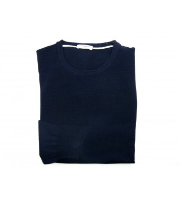 Paolo Pecora Man Shirt Mod. AM Blue Crew Neck