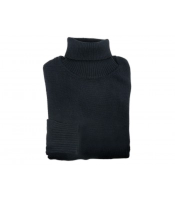 Paolo Pecora Man Shirt Mod. A4 Turtleneck Black Jersey