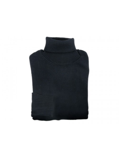 Paolo Pecora Man Shirt Mod. A4 Turtleneck Black Jersey Paolo Pecora Man Shirt Mod. A4 Turtleneck Black Jersey