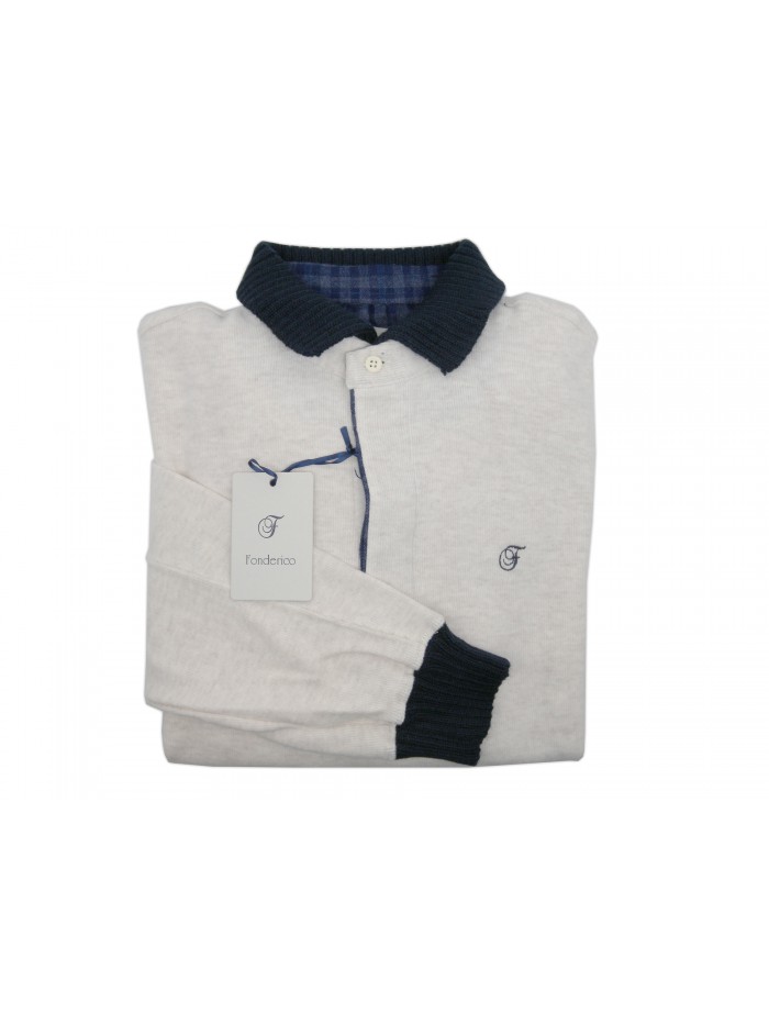 Fonderico Maglia Uomo Art. 1818 COL 22 Polo Panna Fonderico Maglia Uomo Art. 1818 COL 22 Polo Panna