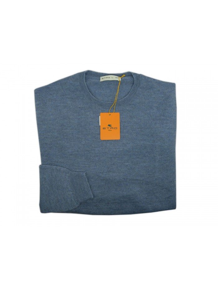 Etro Maglia Uomo Mod. 1M500 VAR 250 Azzurro Melange Etro Maglia Uomo Mod. 1M500 VAR 250 Azzurro Melange