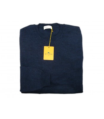 Etro Man Shirt Mod. 1M500 VAR 200 Blue Melange