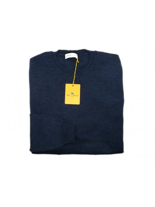 Etro Man Shirt Mod. 1M500 VAR 200 Blue Melange Etro Man Shirt Mod. 1M500 VAR 200 Blue Melange