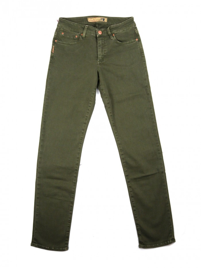 Latinò Woman Trousers Art. Marianna COL 1018 Military Green Latinò Woman Trousers Art. Marianna COL 1018 Military Green