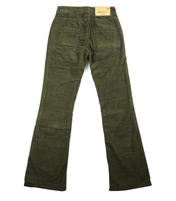Latinò Woman Pants Art. New Elettra COL 1018 Military Green Velvet 2