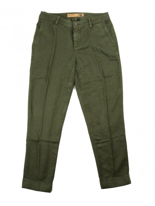 Latinò Women's Trousers Art. Agnese COL Military Green 1018 Chino Latinò Women's Trousers Art. Agnese COL Military Green 1018 Chino