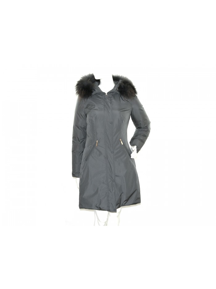 Geospirit Piumino Donna Mod. Coney Fur Grigio GED0694